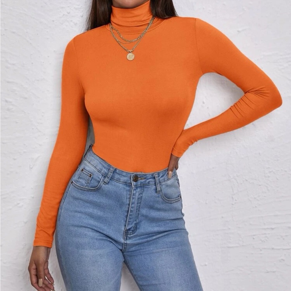Boho casual high neck fitted top